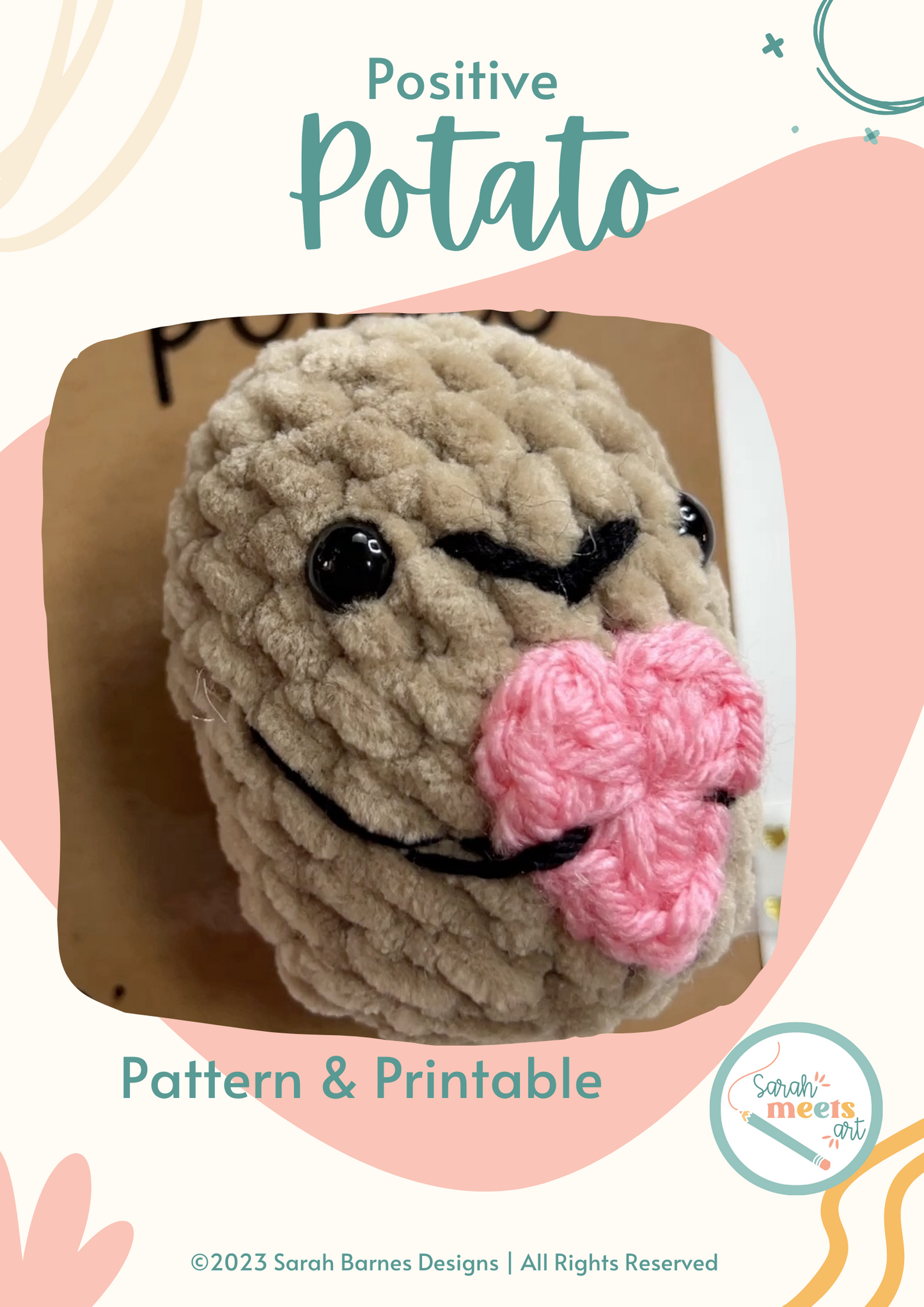 Positive Potato Digital Pattern - PDF Only